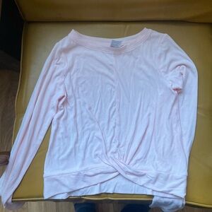 All in Motion Blush Pink Ribbed Top